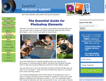 Tablet Screenshot of essential-photoshop-elements.com
